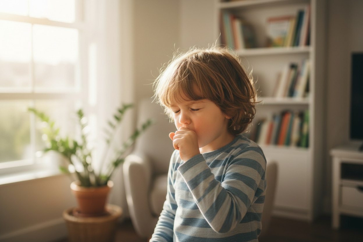child coughing